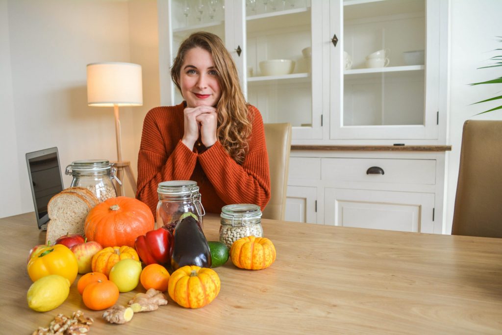 Fotoshoot Renee met eten 2